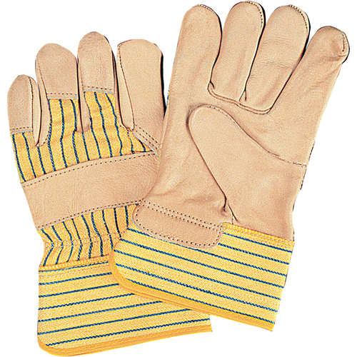 Standard-Duty Dry-Palm Fitters Gloves, Medium, Grain Cowhide Palm, Cotton Inner Lining Pathway Supply LP