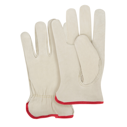 Gants pour conducteurs &agrave; ajustement serr&eacute;, Petit, Paume en Cuir fleur de vache Pathway Supply LP
