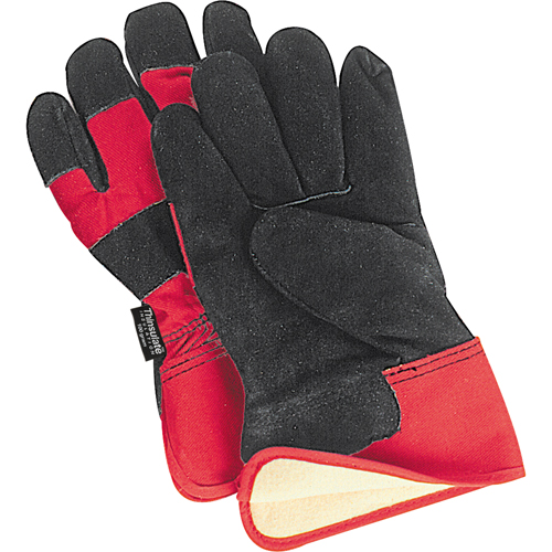 Gants d'ajusteur doubl&eacute;s pour l'hiver &agrave; chaleur sup&eacute;rieure, Grand, Paume en Cuir de vache refendu, Doublure en Thinsulate Pathway Supply LP