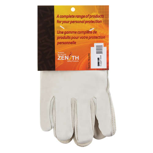 Winter-Lined Driver's Gloves, X-Large, Grain Cowhide Palm, Fleece Inner Lining Pathway Supply LP