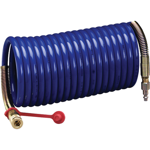 3M Series Loose Fitting Facepieces with Supplied Air-SUPPLIED AIR HOSES, Coiled High Pressure, 25' Pathway Supply LP
