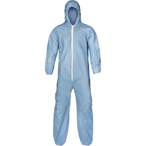 Pyrolon&reg; Plus 2 FR Coveralls, Small, Blue, FR Treated Fabric Pathway Supply LP