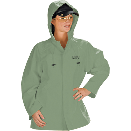 Hurricane Flame Retardant/Oil Resistant Rain Suits - Jacket, 4X-Large, Green Pathway Supply LP