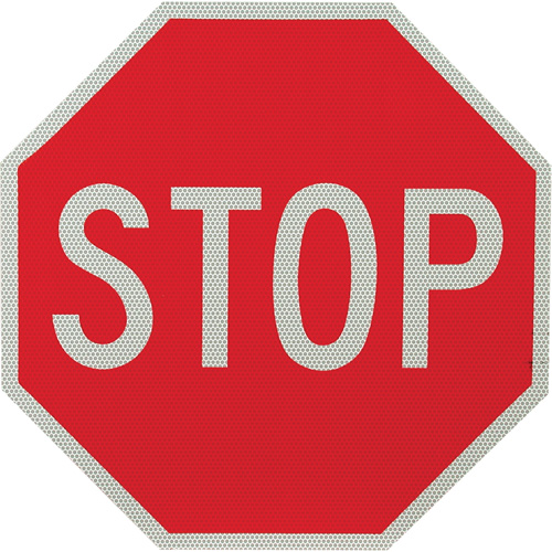 Double-Sided "Stop/Slow" Traffic Control Sign, 18" x 18", Aluminum, English Pathway Supply LP