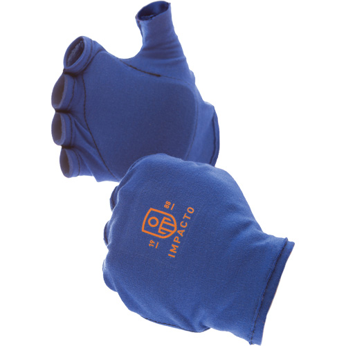 Doublures antichocs pour gants sans doigts, main droite, 6/T-petit, Paume en Synth&eacute;tique, Poignet &agrave; enfiler Pathway Supply LP
