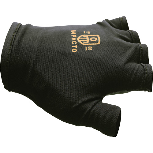 Gants antichocs sans doigts, main droite, T-petit, Paume en Cuir refendu, Poignet &agrave; enfiler Pathway Supply LP