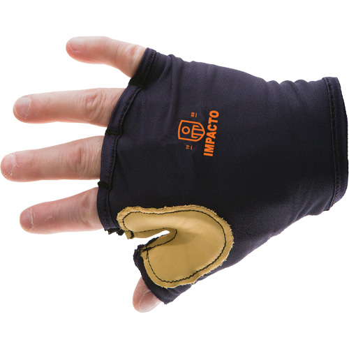 Anti-Impact Tool Grip Fingerless Right-Hand Glove, Size X-Small, Grain Leather Palm Pathway Supply LP