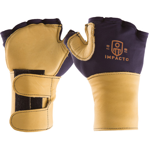 Premium Impact & Repetitive Strain Protective Right-Hand Glove, Size X-Small, Grain Leather Palm Pathway Supply LP