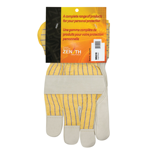 Gants d'ajusteur doubl&eacute;s pour l'hiver &agrave; paume renforc&eacute;e, Grand, Paume en Cuir fleur de vache, Doublure en Molleton de coton Pathway Supply LP