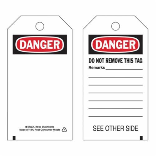 &eacute;tiquettes de s&eacute;curit&eacute; auto-plastifiantes, Polyester, 3" la x 5-3/4" h, Anglais Pathway Supply LP
