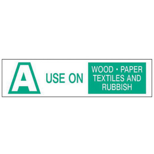 "A Use on Wood Paper Textiles and Rubbish" Labels, 6" L x 1-1/2" W, Green on White Pathway Supply LP
