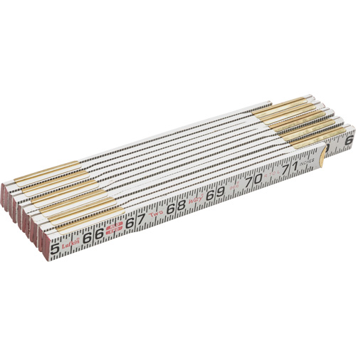R&egrave;gle Red End Two Way, 6' lo, Bois, Graduations de 1/16" Pathway Supply LP