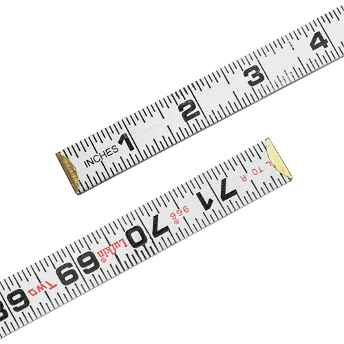 R&egrave;gle Red End Two Way, 6' lo, Bois, Graduations de 1/16" Pathway Supply LP