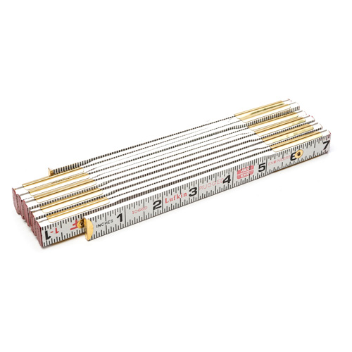 R&egrave;gle &agrave; pes&eacute;e Red End pour ing&eacute;nieur, 6' lo, Bois, Graduations de 1/16" Pathway Supply LP