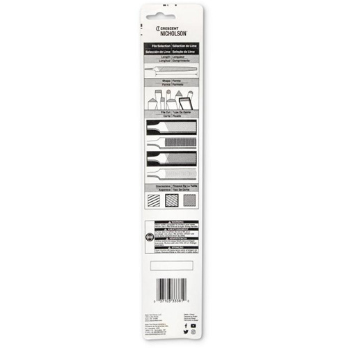 Sharpening File, Flat, 8", Single/Double Pathway Supply LP