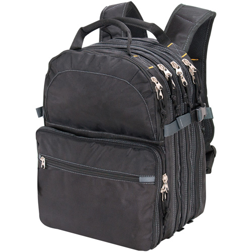Sacs &agrave; dos pour outils &agrave; 75 pochettes, 13" lo x 17-1/2" la, Noir, Nylon Pathway Supply LP