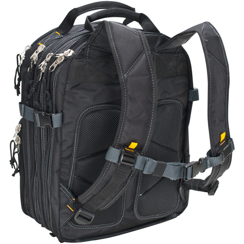 Sacs &agrave; dos pour outils &agrave; 75 pochettes, 13" lo x 17-1/2" la, Noir, Nylon Pathway Supply LP