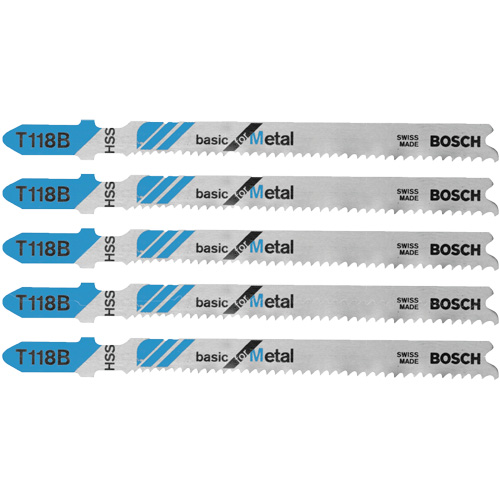 Lames de scie sauteuse de base pour le m&eacute;tal, Acier rapide, Tige en T, 3-5/8" lo Pathway Supply LP