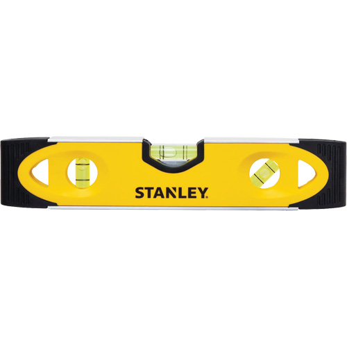 Shock-Resistant Torpedo Level, 9" L, Aluminum, 3 Vials, Magnetic Pathway Supply LP