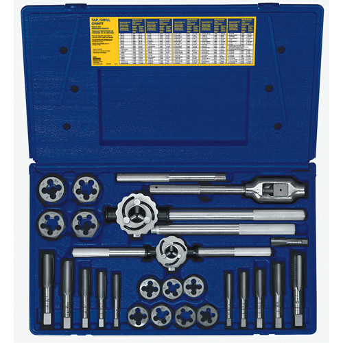 Hanson&reg; Metric Tap & Hex Die Set, 25 Pieces Pathway Supply LP
