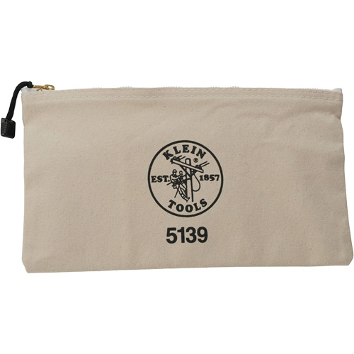 Zipper Tool Pouch, Canvas, 1 Pockets, Beige Pathway Supply LP