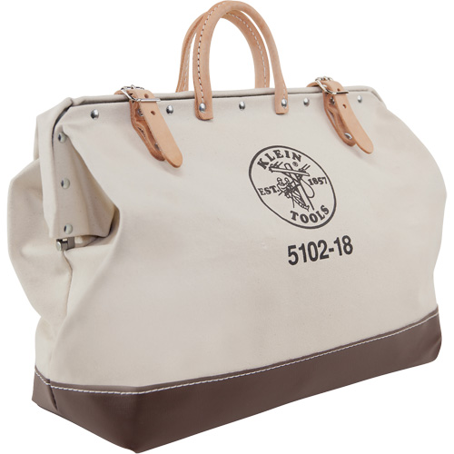 Heavy-Duty 18" Tool Bag, Canvas, 1 Pockets, Beige Pathway Supply LP