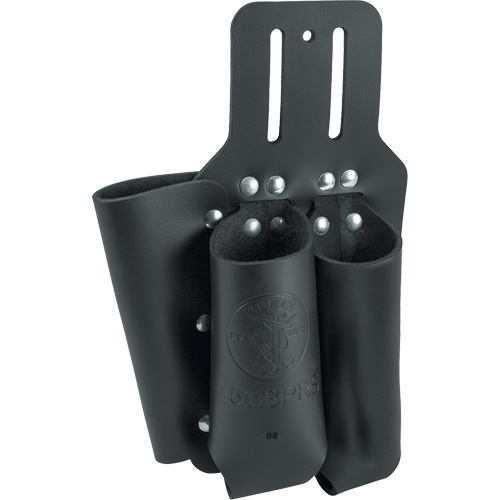 Pliers, Rule & Screwdriver Holder, Multiple Tool Holder, Leather, 3 Pockets Pathway Supply LP
