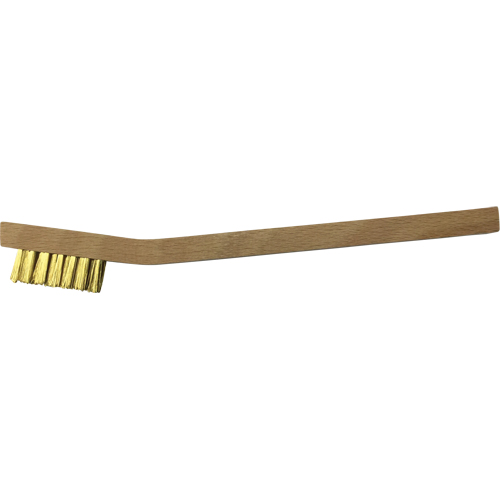 Small Cleaning Scratch Brushes, Brass, 3 x 7 Wire Rows, 7-3/4" Long Pathway Supply LP