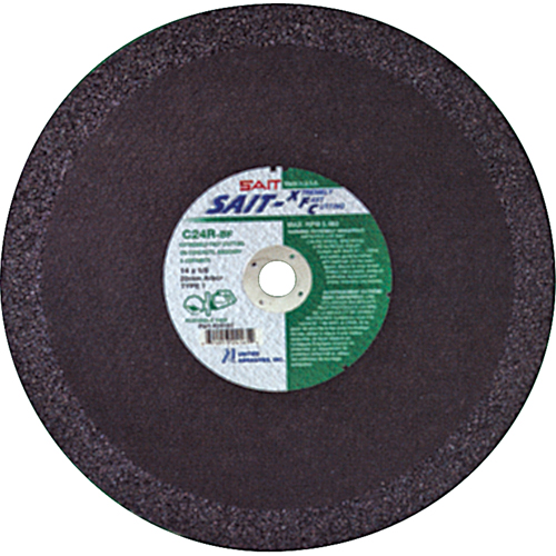 C24R Concrete High Speed Cut-Off Wheel, 12" x 1/8", 1" Arbor, Type 1, Aluminum Oxide, 6300 RPM Pathway Supply LP