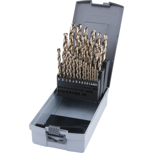 Jobber Length Drill Bit Set, 29 Pieces, High Speed Cobalt Pathway Supply LP