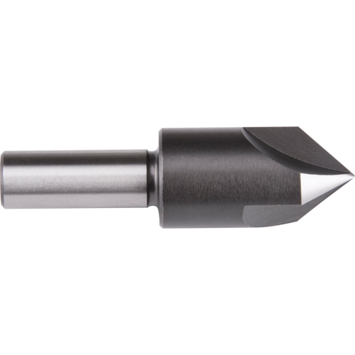 Straight Shank Countersink, 3/8", High Speed Steel, 60° Angle, 3 Flutes Pathway Supply LP