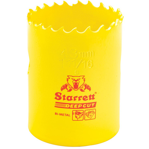 Scie &agrave; cloche bim&eacute;tal 1-11/1, 1-11/16", Profondeur de la coupe 2", Bim&eacute;tal Pathway Supply LP