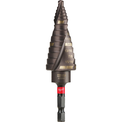 Foret &eacute;tag&eacute; #8 Shockwave Impact Duty, 1/2" - 1", Incr&eacute;ments de 1/16", Titane Pathway Supply LP
