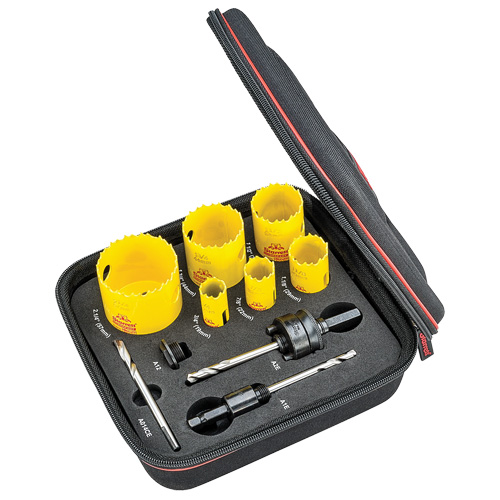 Plumber's Deep Cut Hole Saw Kit, 10 Pieces Pathway Supply LP