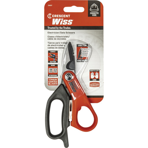 Electrician's Data Shears, 6", Rings Handle Pathway Supply LP