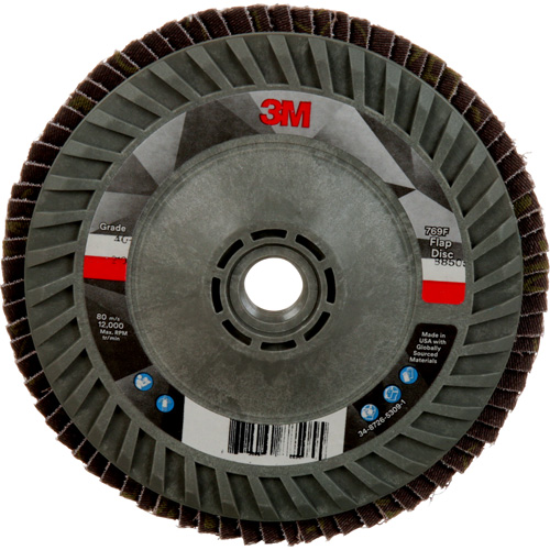 Disque &agrave; lamelles &agrave; changement rapide 769F, 5" x 5/8"-11, Type 27, Grain 40+, C&eacute;ramique Pathway Supply LP