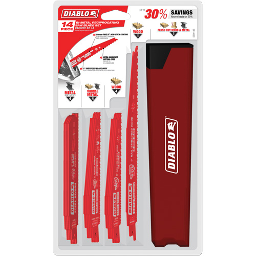 Nail-Embedded Wood & Metal Demo Reciprocating Saw Blade Set Pathway Supply LP