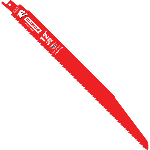 Reciprocating Blade for Thick Metal/Demolition, Bi-Metal, 8-10 TPI, 12" L Pathway Supply LP