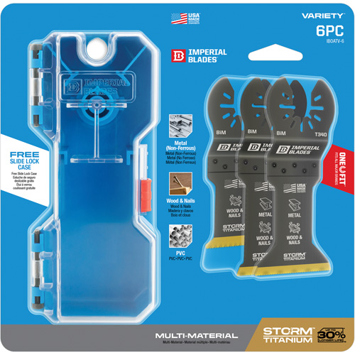 Jeu de lames en titane pour le m&eacute;tal et le bois Storm One Fit Pathway Supply LP