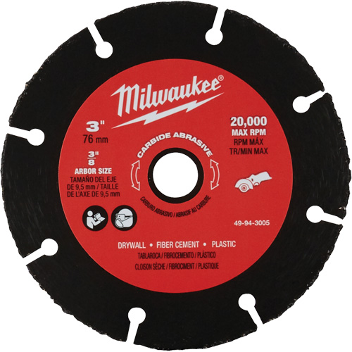 Carbide Abrasive Blade, 3" x 3/8" Arbor, Silicon Carbide, 20000 RPM Pathway Supply LP