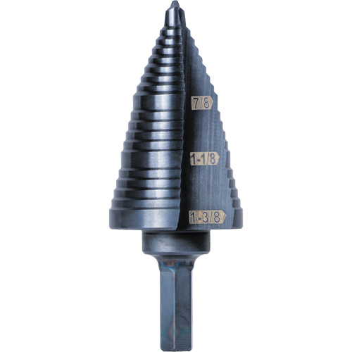 Foret &eacute;tag&eacute; 3 pas, 7/8" - 1-3/8", Acier rapide Pathway Supply LP