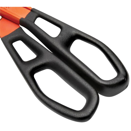 13" Serrated Aluminum Tinner Snip with Dipped Handle, 3" Cut Length, Straight Cut Pathway Supply LP