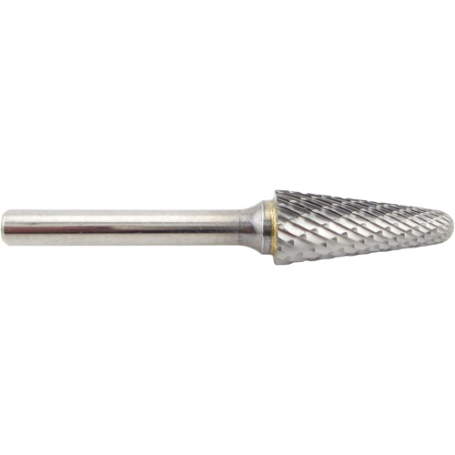 Taper Shape Carbide Shipyard Bur, SL-5, 5/8" Dia., 1/4" Shank, 1-3/16" Depth of Cut Pathway Supply LP