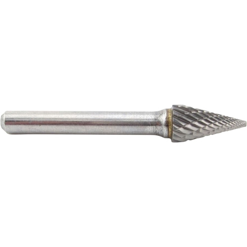 Cone Shape Carbide Shipyard Bur, SM-4, 3/8" Dia., 1/4" Shank, 5/8" Depth of Cut Pathway Supply LP