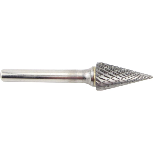 Cone Shape Carbide Shipyard Bur, SM-5, 1/2" Dia., 1/4" Shank, 7/8" Depth of Cut Pathway Supply LP