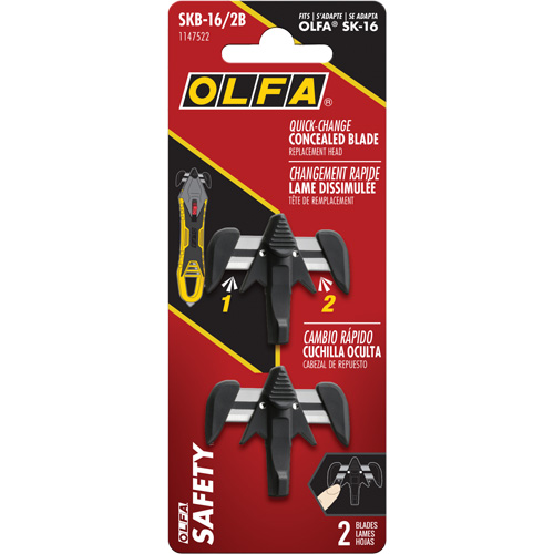 Quick-Change Concealed Blade Replacement Heads, Single Style Pathway Supply LP