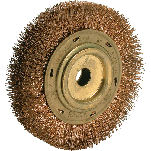 Brosse &agrave; fils cr&ecirc;p&eacute;s pour outils &eacute;lectriques, 6" dia., Arbre 5/8" Pathway Supply LP
