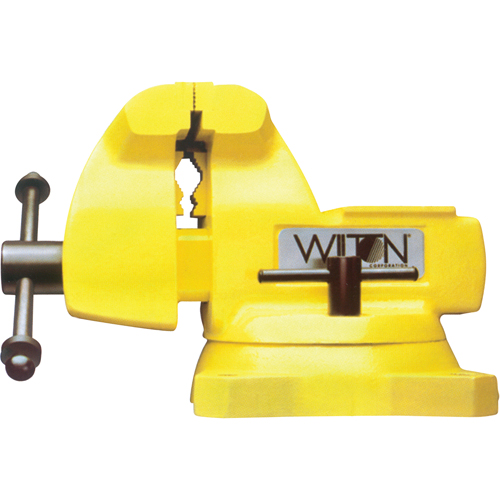 High Vis Safety Vise, 6" Jaw Width, 4-1/8" Throat Depth Pathway Supply LP