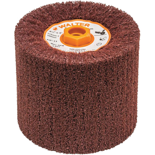 Blendex Surface Conditioning Drum, 4-1/2" Dia. x 4" W, 5/8"-11 Arbor, Medium Grit Pathway Supply LP