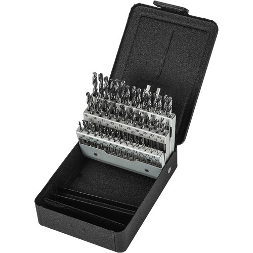 Jeu de forets s&eacute;rie extra courte, 60 morceaux, Acier rapide Pathway Supply LP